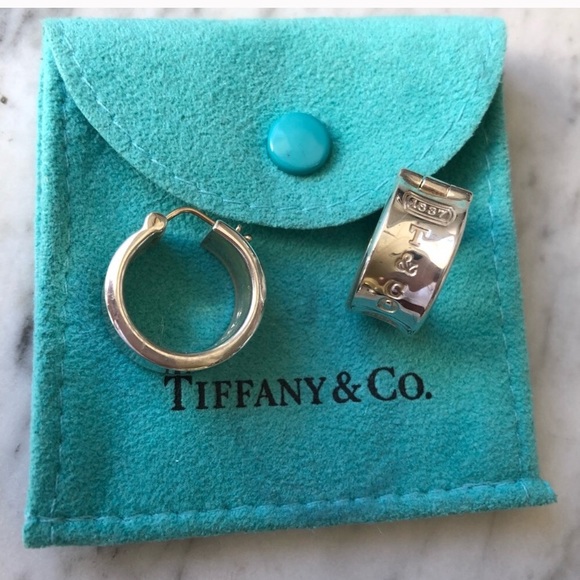Tiffany & Co. Jewelry - Tiffany and Co. 1837 Hoop Earrings .925 Silver